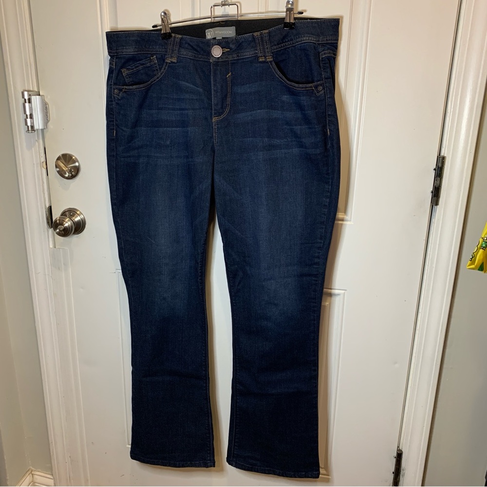 Wit & Wisdom Clothing Deep Blue Boot Cut Jeans Size 18W